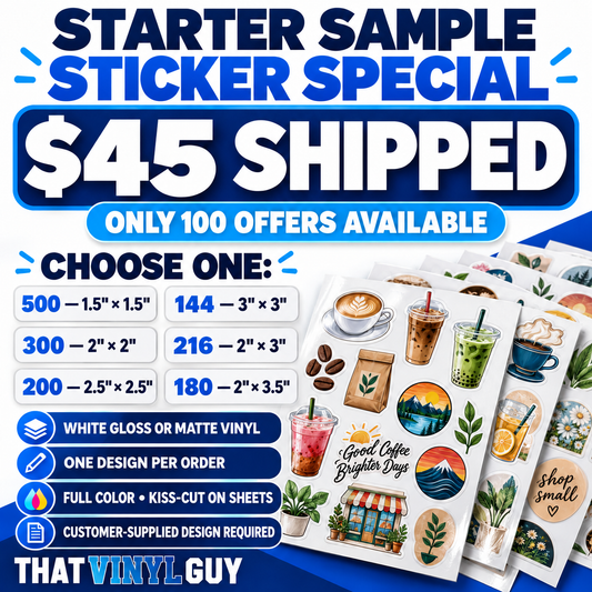 Starter Sample Sticker Special